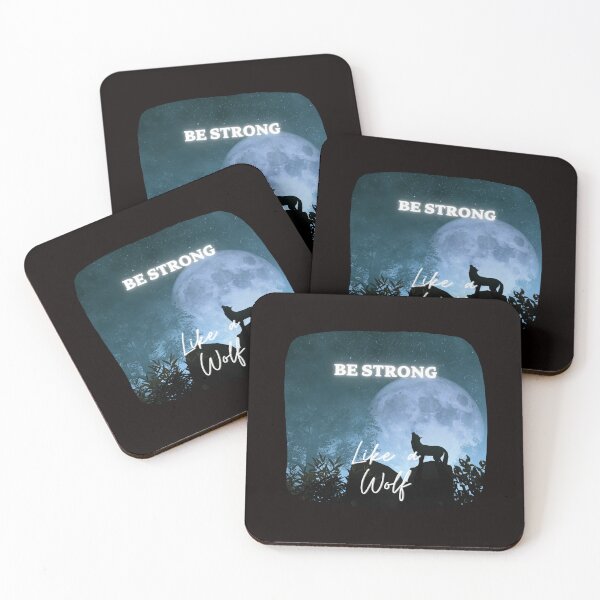 Item preview,  Be Strong As A Wolf Under Moon Light designed and sold by fatydesignspace.