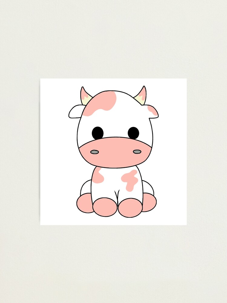 cute pink cow Sticker for Sale by yeehawboyy