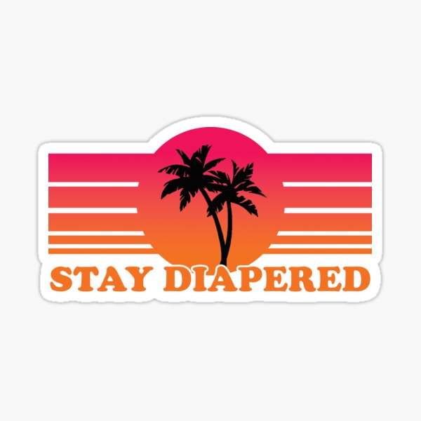 Item preview, Stay Diapered - orange designed and sold by FayeTaylor.