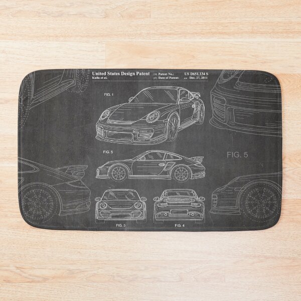 Item preview, Porsche 911 Patent - 911 Carrera Art - Black Chalkboard designed and sold by patentpress.