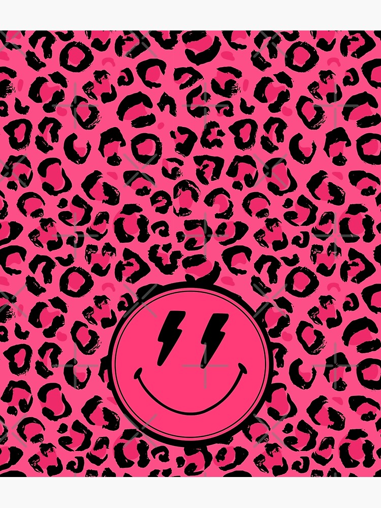 Download Preppy Lip In Cute Cheetah Print Wallpaper