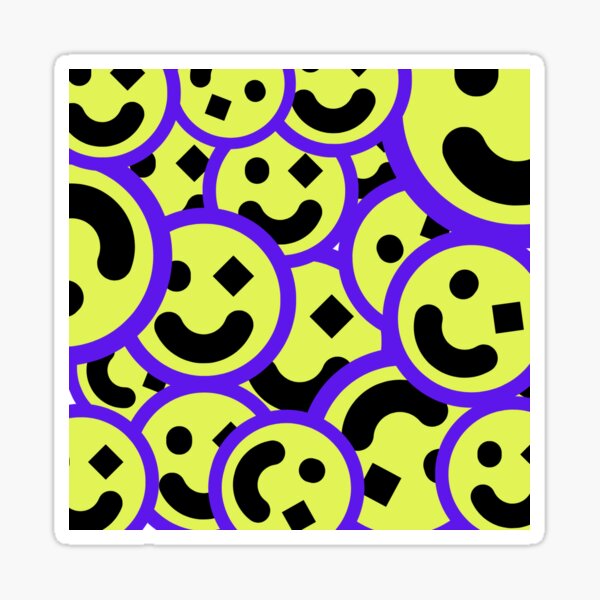 "Smush of Smileys" Sticker for Sale by csiegel19 Redbubble