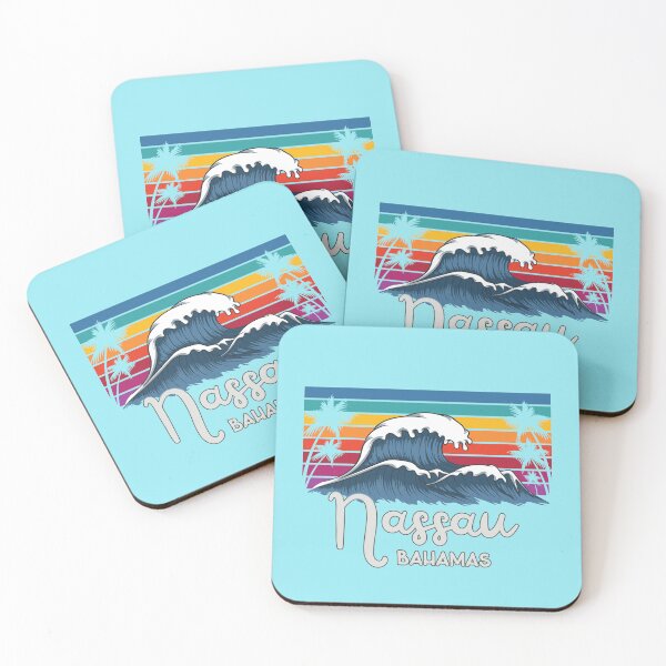 Item preview, The Bahamas Nassau City Vintage Wave Art designed and sold by MrEddie10.