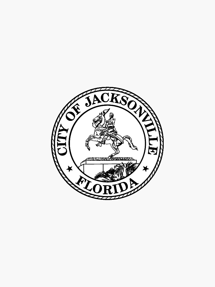 "Jacksonville seal, Florida" Sticker by Tonbbo | Redbubble