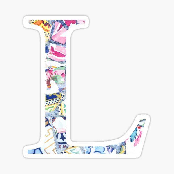 Artikel-Vorschau von Gaudi Barcelona Mosaik Initial L, designt und verkauft von aterkaderk.