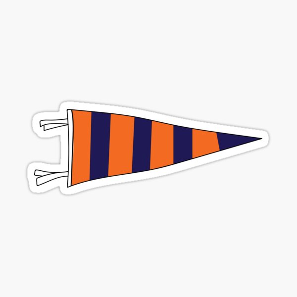 Item preview, Collegiate pennant- orange and blue designed and sold by sarahpump.