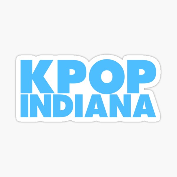 Item preview, KPop Indiana Light Blue Logo designed and sold by kpopindiana.