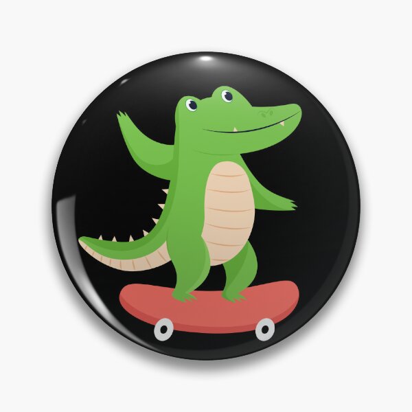 Item preview, Cute Alligator Funny Crocodile On skateboard Alligator designed and sold by Waleedw.