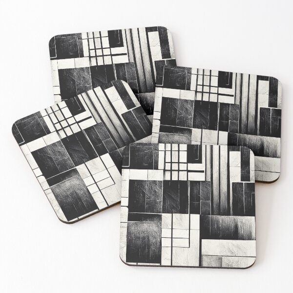 Item preview, Black & White Cubist Pattern [5] designed and sold by FreshAirShop.