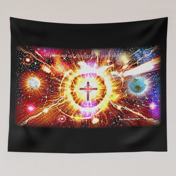 Item preview,   Wall Art   / Religious             //          With God all things are possible. designed and sold by Imagin8er.