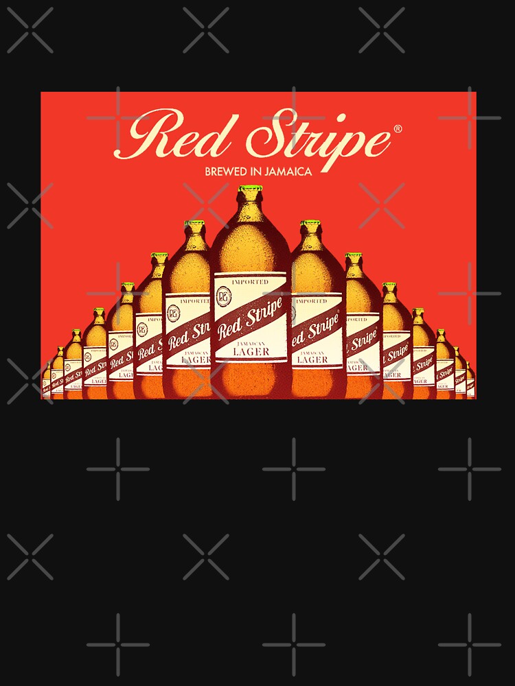 "Red Stripe Beer Brewed" Tshirt for Sale by tanyafunches Redbubble