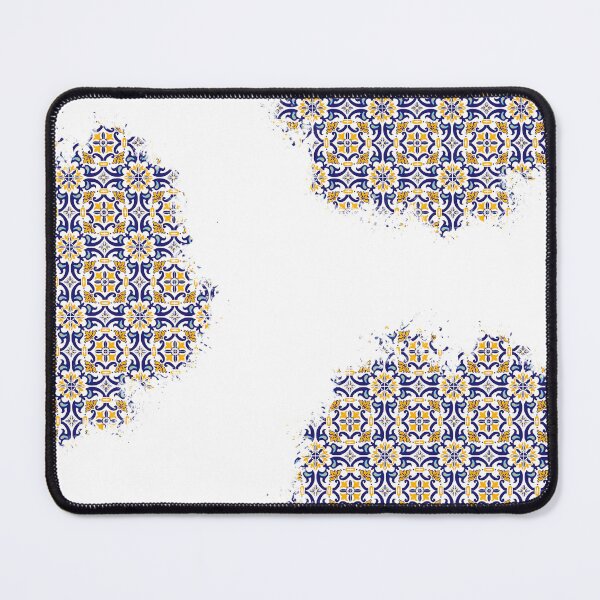 Item preview, Bi Color Blue and Yellow splash Azulejo designed and sold by The-Art-Alive.