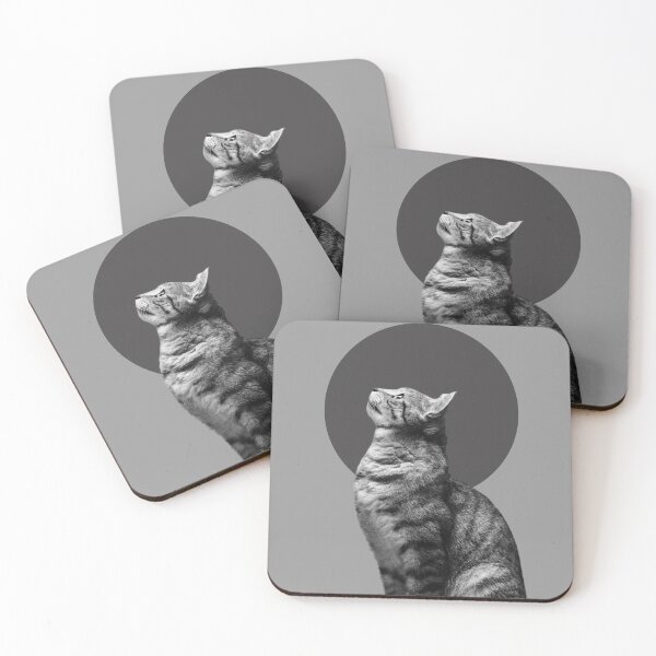 Item preview, Black and White Curious Cat  designed and sold by cerenalkan.