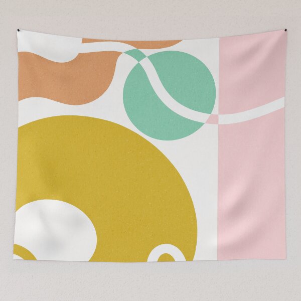 Item preview, Abstract Shapes Soft Pastel Cute 1 designed and sold by trajeado14.
