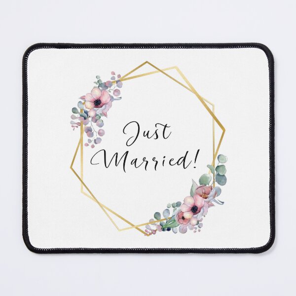 Item preview, JustMarried! | Lilac Flowers with Golden Edges designed and sold by JustSeasons.
