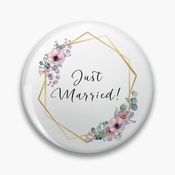 Item preview, JustMarried! | Lilac Flowers with Golden Edges designed and sold by JustSeasons.
