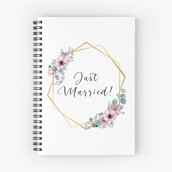 Item preview, JustMarried! | Lilac Flowers with Golden Edges designed and sold by JustSeasons.