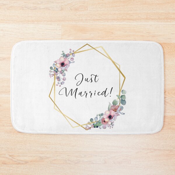 Item preview, JustMarried! | Lilac Flowers with Golden Edges designed and sold by JustSeasons.
