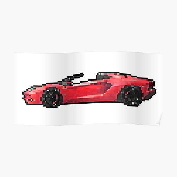 Lambo 8 Bit Posters for Sale | Redbubble