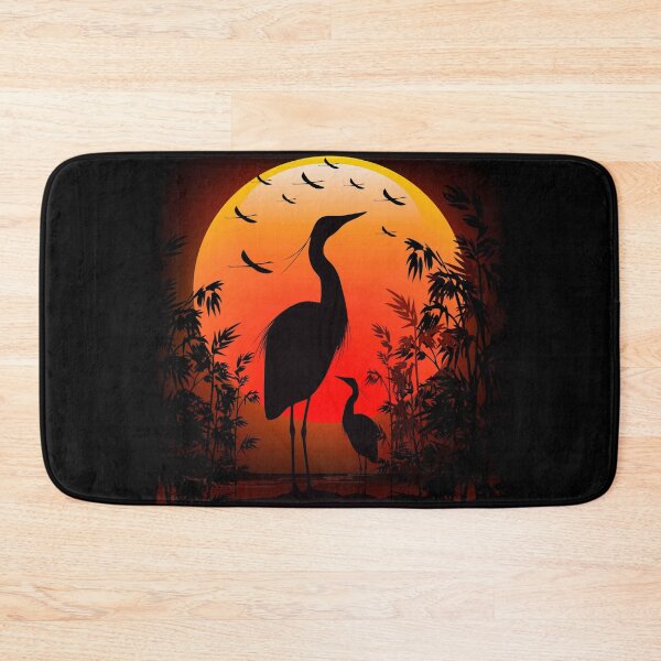 Item preview, Heron Shape on Exotic Sunset designed and sold by BluedarkArt.