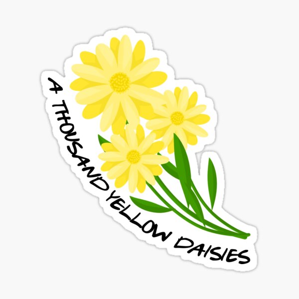 Item preview, A Thousand Yellow Daisies - White - Gilmore designed and sold by Fenay Designs.