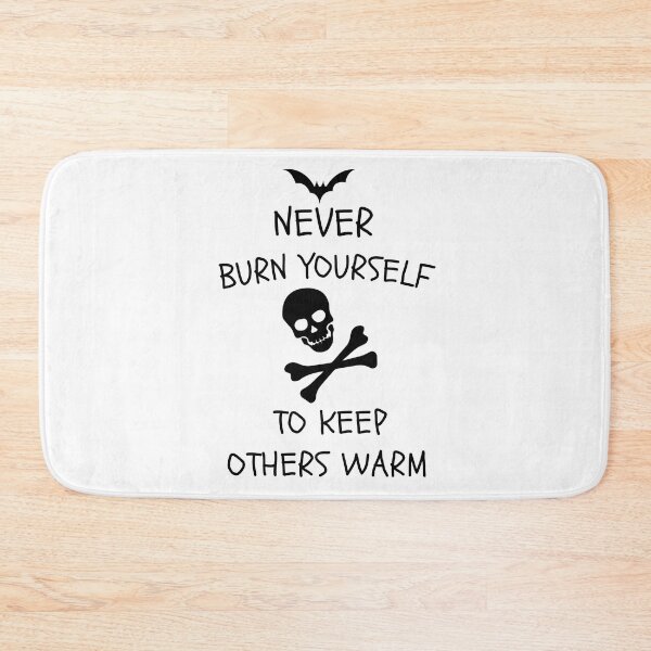 Item preview, Never Burn Yourself To Keep Others Warm, Self Immolation designed and sold by Salva-Shop.