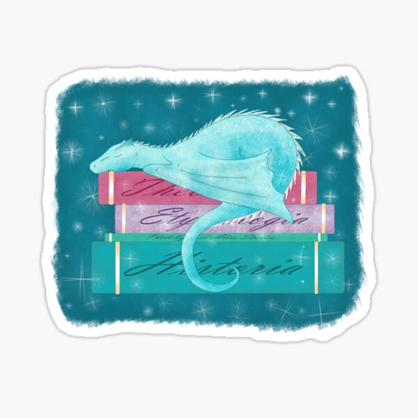 Sleepy Bookwyrm Sticker