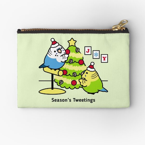 Item preview, Season's Tweetings Chubby Budgies designed and sold by birdhism.