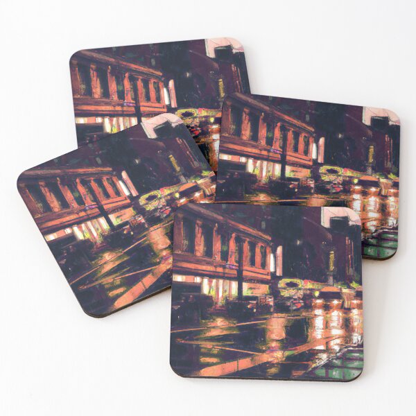 Item preview, New York City Street After the Rain, Fantasy Art designed and sold by Itaya Art.
