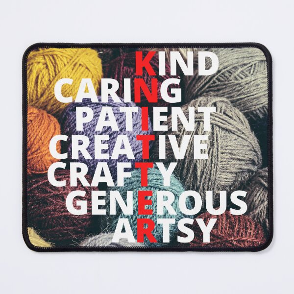 Item preview, Knitter, the skills of a knitting queen on colorfull yarn balls designed and sold by Designbyfia.