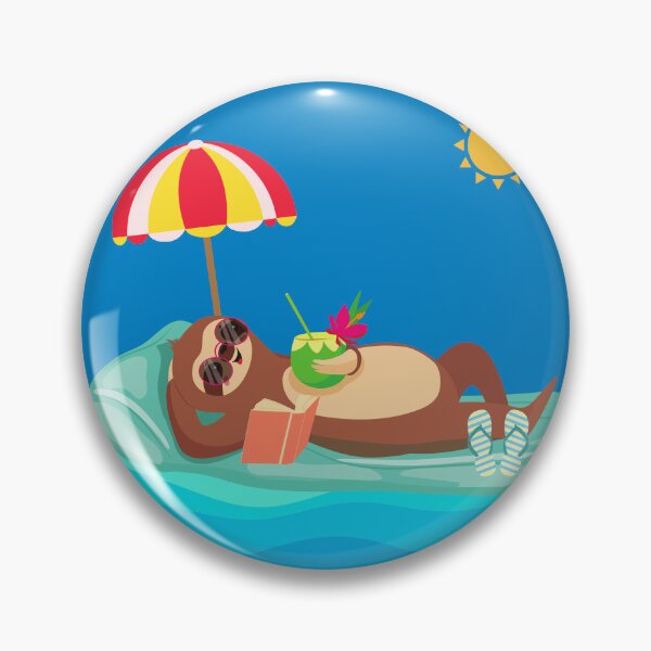 Item preview, Beachy Sloth designed and sold by tmdaliggr.