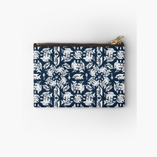 Item preview, Wild Ocean Fish - White on Navy designed and sold by bmfabricdesigns.