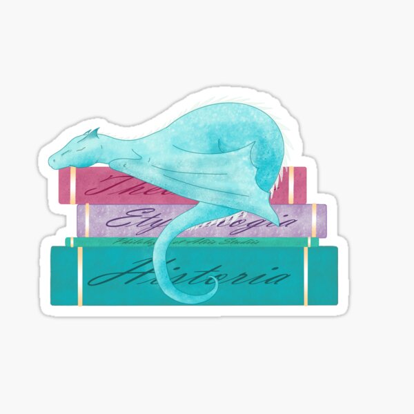 Sleepy Bookwyrm Sticker