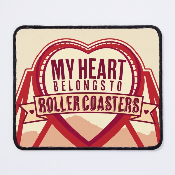Item preview, My Heart Belongs to Roller Coasters designed and sold by Thrilltography.