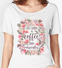 Coffee & Concealer – Vintage Palette Women's Relaxed Fit T-Shirt