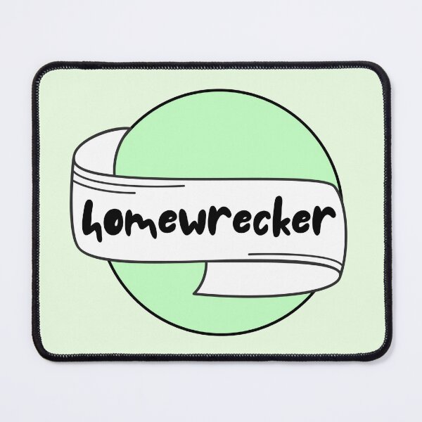 Item preview, Homewrecker Green Ribbon Circle Badge designed and sold by Pink Ribbon.