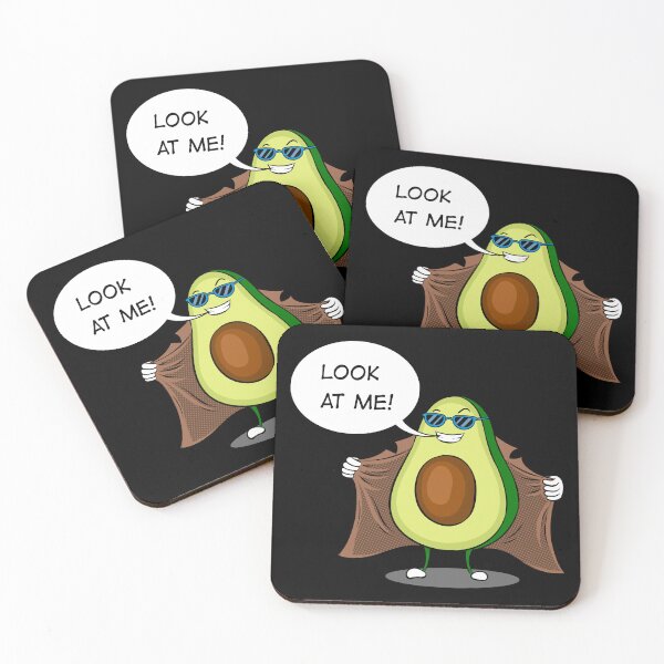 Item preview, Avocado exhibitionist in raincoat. Black designed and sold by IronicEmpire.