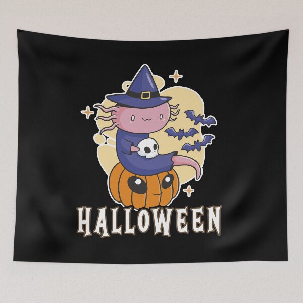 Item preview, Axolotl Anime Halloween Sitting On Pumpkin Gift Girls Teens Adults designed and sold by Countrysmart.