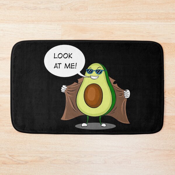 Item preview, Avocado exhibitionist in raincoat. Black designed and sold by IronicEmpire.