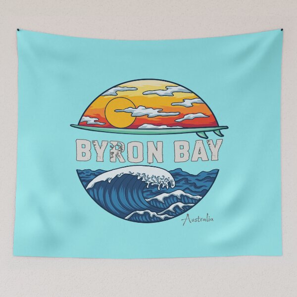 Item preview, Byron Bay Australia Vintage Wave designed and sold by MrEddie10.