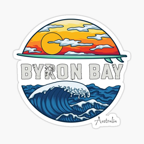 Item preview, Byron Bay Australia Vintage Wave designed and sold by MrEddie10.