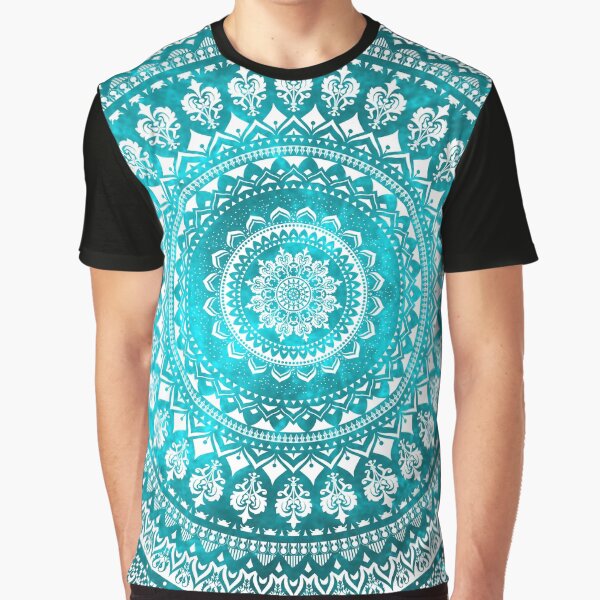Mandala Turquoise Graphic T-Shirt