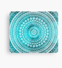 Mandala Turquoise Metal Print