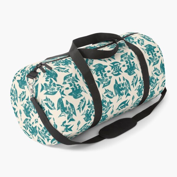 Item preview, Wild Ocean Fish - Teal on Cream designed and sold by bmfabricdesigns.
