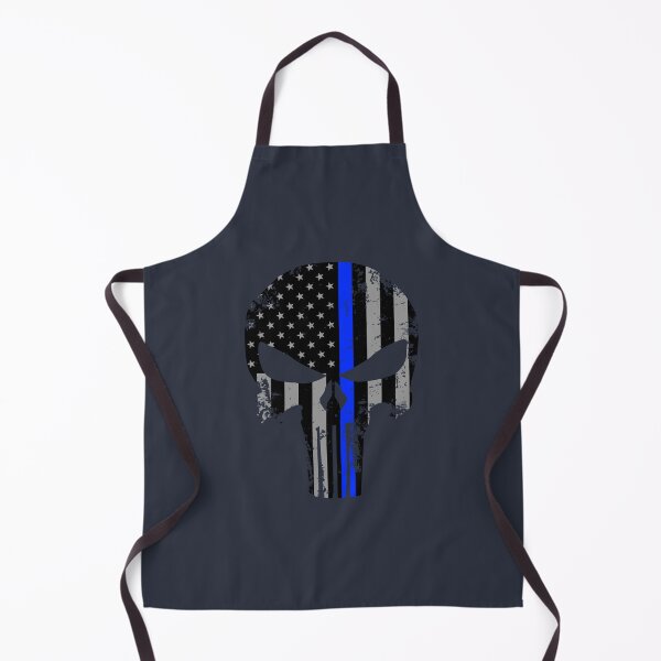 Item preview, Thin Blue Line Skull designed and sold by AJ  Liber.