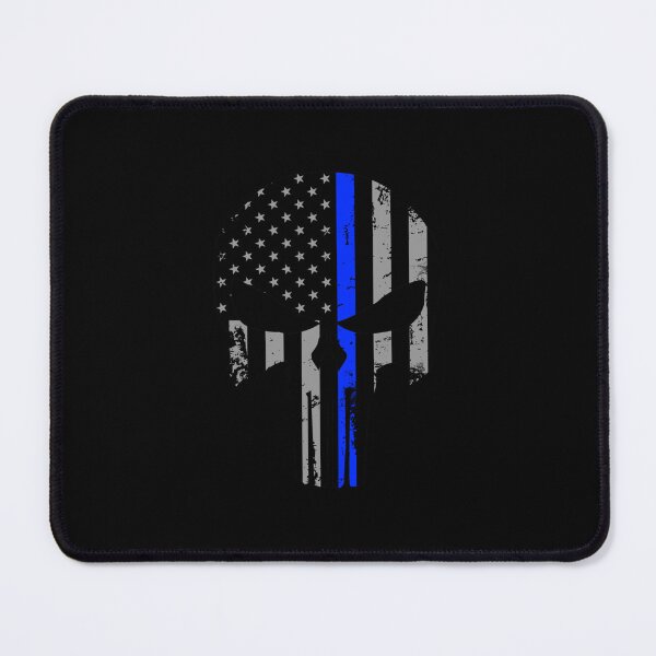 Item preview, Thin Blue Line Patriot Skull designed and sold by AJ  Liber.