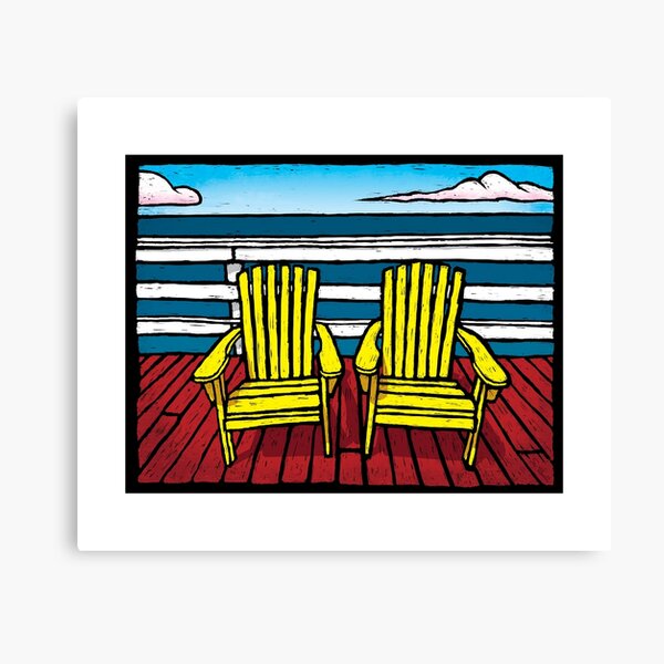 Item preview, Two Yellow Chairs designed and sold by Sabin Artworks.