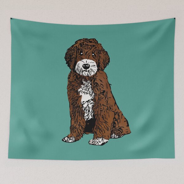 Item preview, A Cute Apricot/White Goldendoodle  designed and sold by rmcbuckeye.