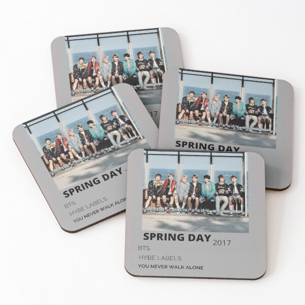 Item preview, BTS "Spring day" minimalist posters designed and sold by Cemailla.