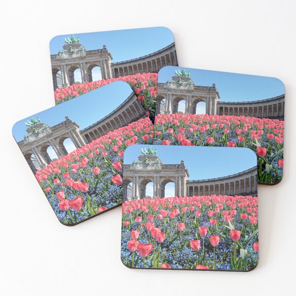 Item preview, Tulips in Parc du Cinquantanaire, Bruxelles designed and sold by CloneDigitalArt.